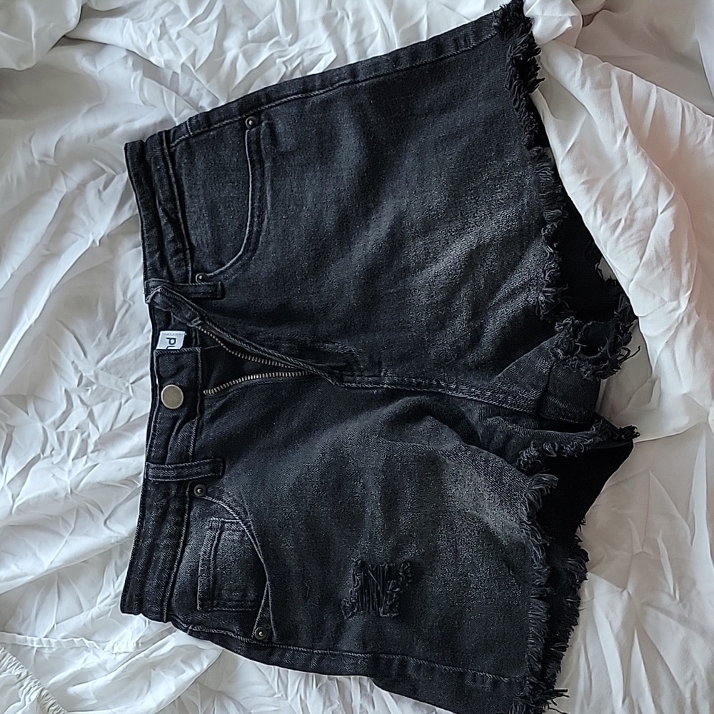 Abound black denim shorts